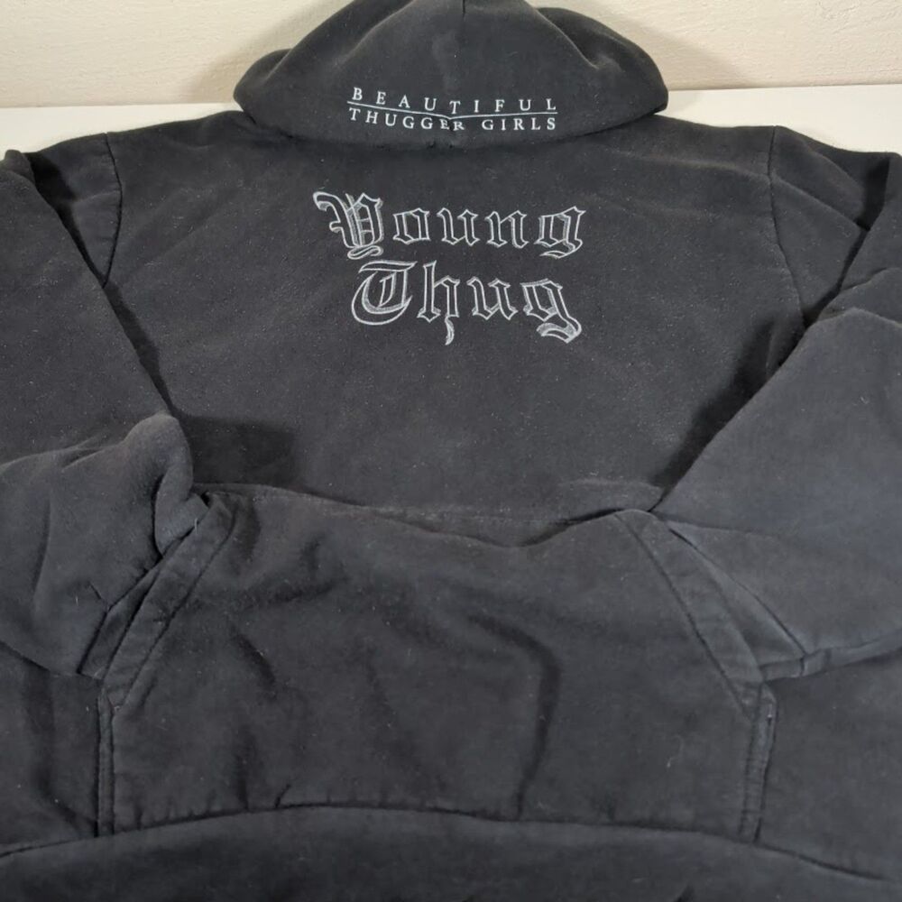 H&M Young Thug "Beautiful Thugger Girls" black pullover hoodie
